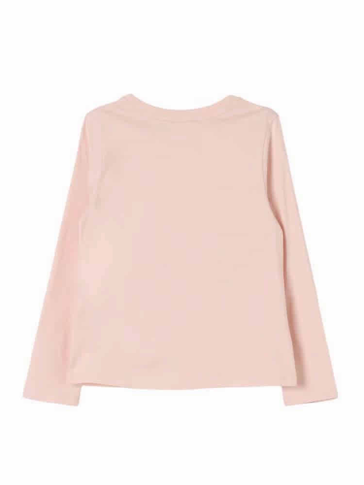 Chloe Girls Embroidered Logo Long-Sleeve Top Girls Tunic Top