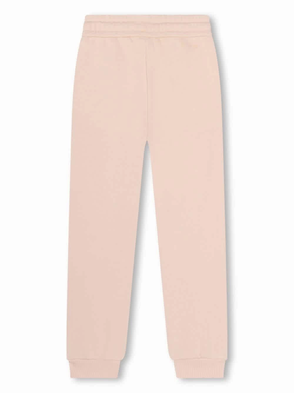 Chloe Girls Eyelet-Detail Cotton Sweatpants Girls Seamless Sportswear