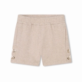 Chloe Girls Logo Embroidered Cotton Shorts girls bermuda shorts, bike shorts girls