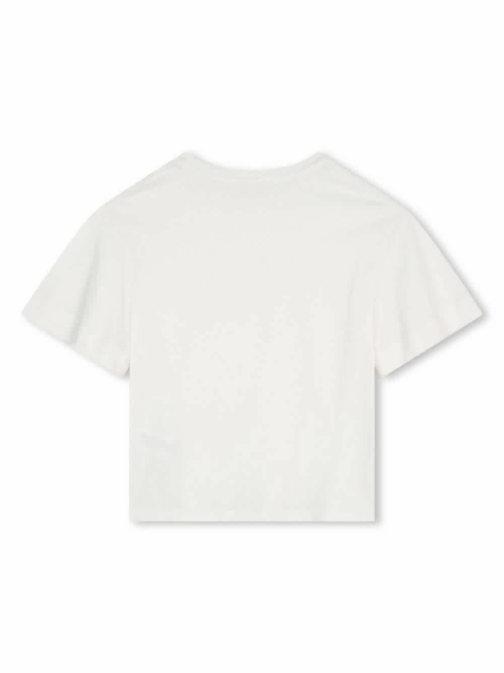 Chloe Girls Logo Print Cotton T-Shirt Girls Tunic Top