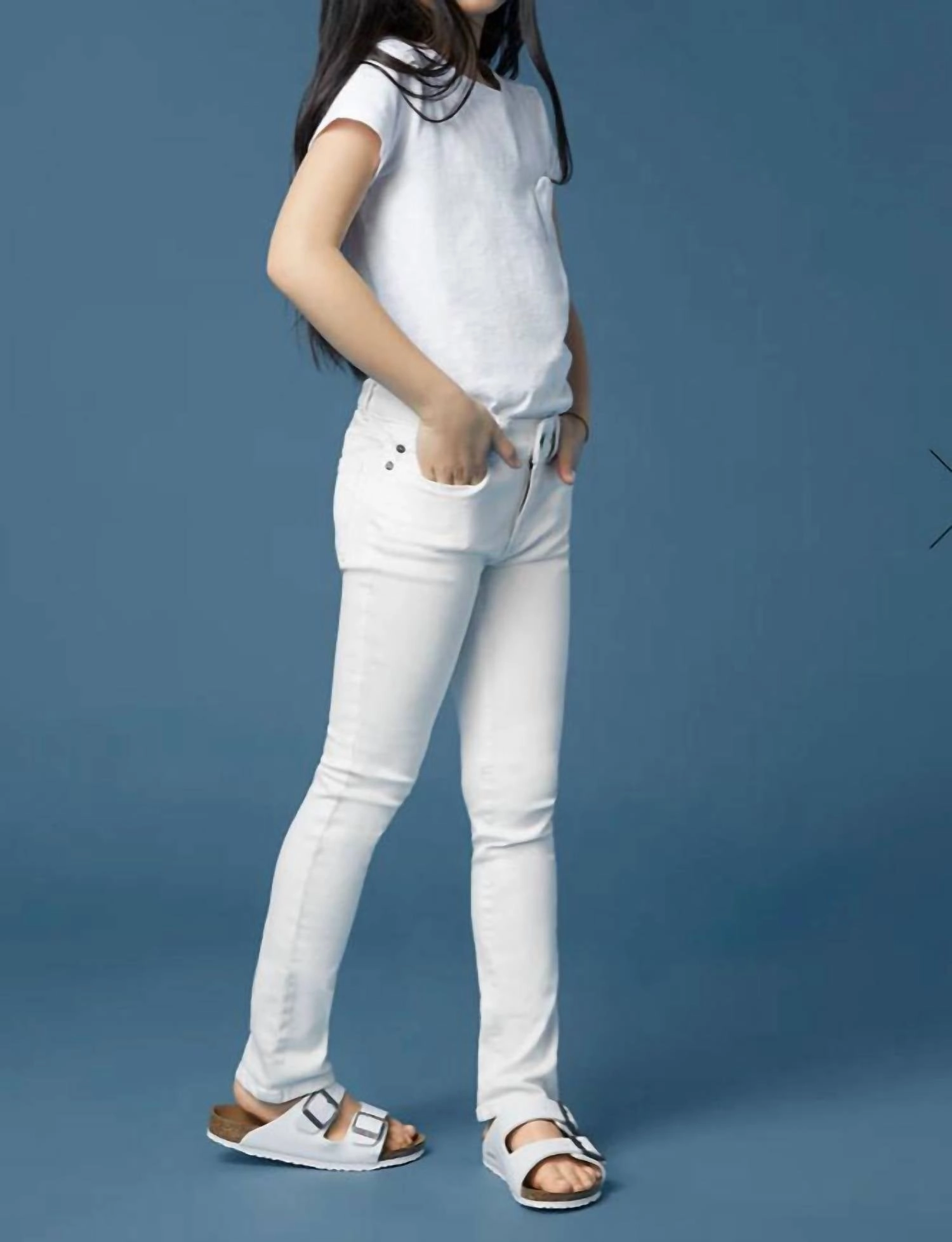 Chloe Skinny Jean In Snow Girls Ripped Skinny Jeans