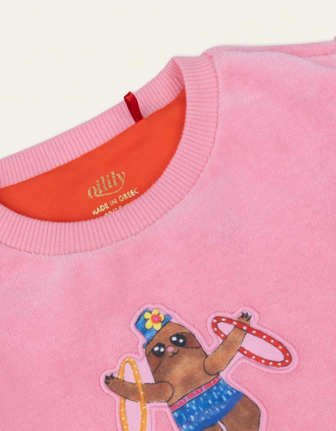 Circus Artist Doppy Sweater Dress In Pink Girls Tunic Top