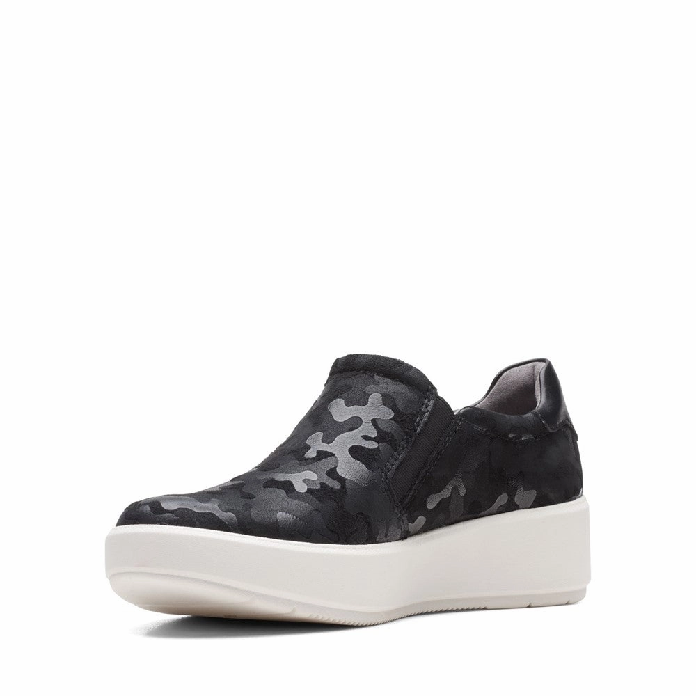 Clarks Layton Step Zip Shoes Women's Sneakers Casual Walking Shoes