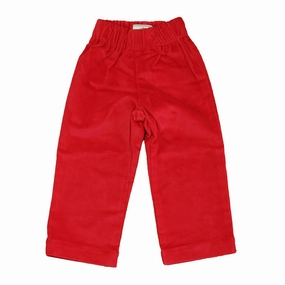 Classic Prep Boys Crimson Corduroy Pants Size: 9-12 Months boys jogger pants, school uniform pants boys