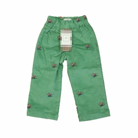 Classic Prep Boys Frosty Spruce with Skiier Corduroy Pants boys jogger pants, school uniform pants boys
