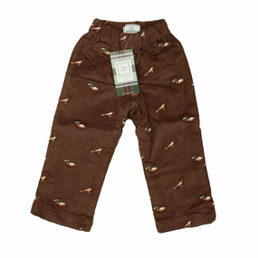 Classic Prep Boys Fudgesicle w/ Bird Embroidery Corduroy Pants boys jogger pants, school uniform pants boys