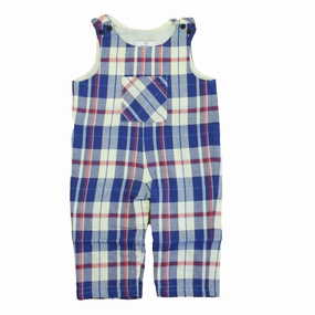Classic Prep Boys Greenwich Plaid Romper 2-piece outfit boys, toddler matching sets
