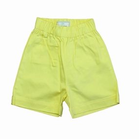 Classic Prep Boys Limelight Yellow Shorts Size: 9-12 Months boys athletic shorts, cargo shorts boys