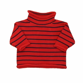Classic Prep Boys Lollipop | Medieval Blue Stripe Sweater boys cable knit, zip up knitwear boys