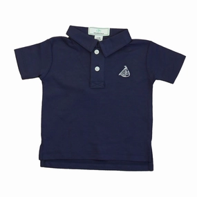 Classic Prep Boys Navy Polo Shirt Size: 0-6 Months graphic tees for boys, polo shirts boys