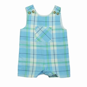 Classic Prep Boys Noroton Gingham Romper 2-piece outfit boys, toddler matching sets