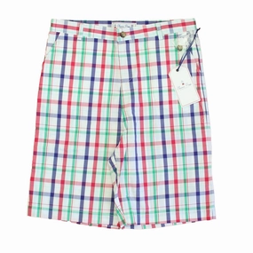 Classic Prep Boys Sherbert Plaid Shorts Size: 6-14 Years boys athletic shorts, cargo shorts boys