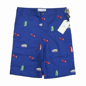 Classic Prep Boys Surfboard on Mazarine Blue Shorts Size: 6-14 Years boys athletic shorts, cargo shorts boys