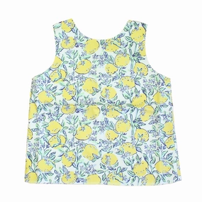 Classic Prep Girls Lemonade Stand Blouse Size: 6-14 Years ruffle tops girls, long sleeve tees girls