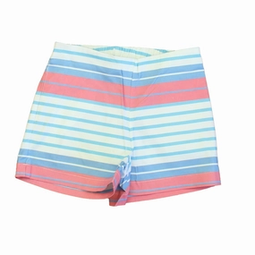 Classic Prep Girls Picnic Multi Stripe Shorts Size: 6-14 Years girls bermuda shorts, bike shorts girls