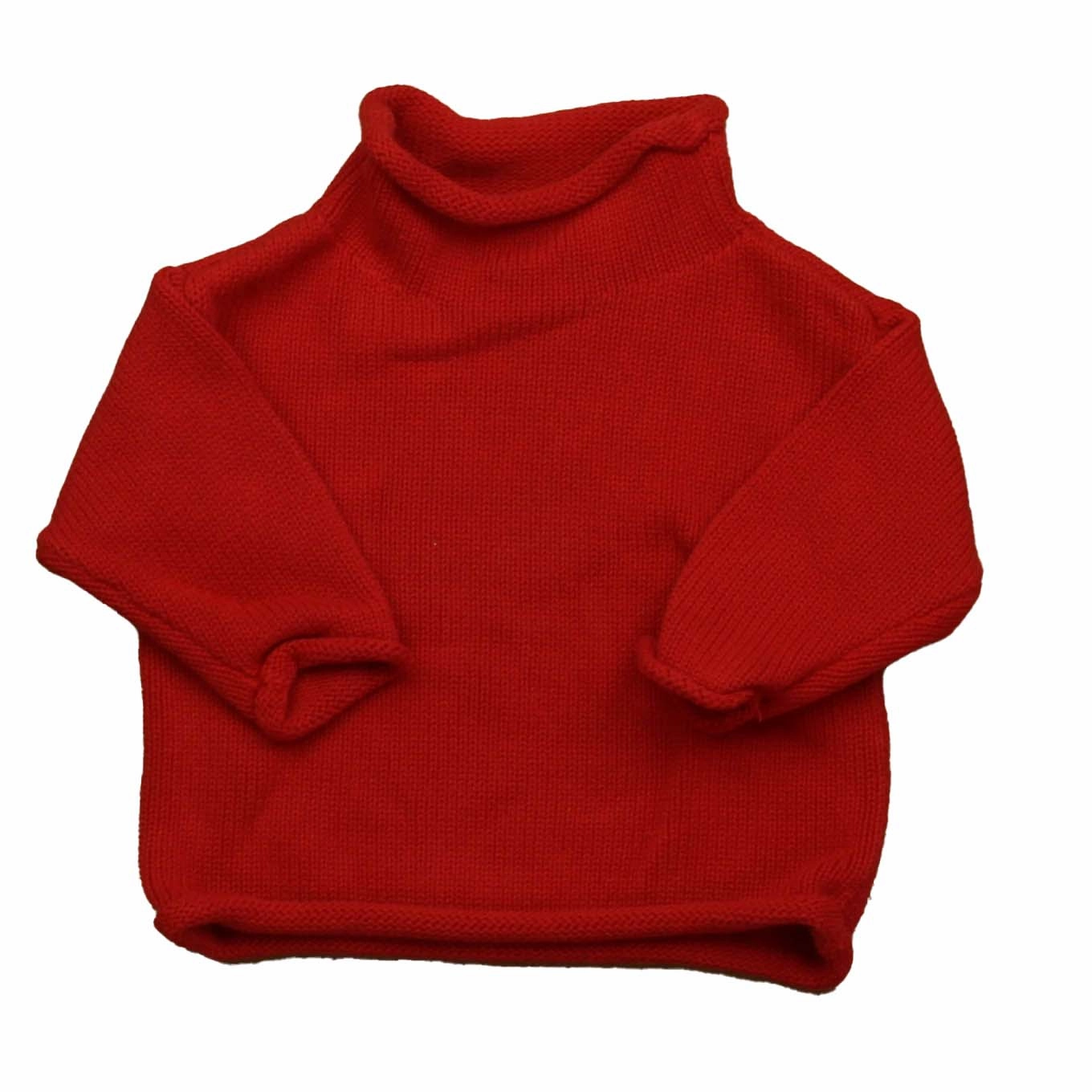 Classic Prep Girls Red Sweater Girls Chunky Knit Sweater