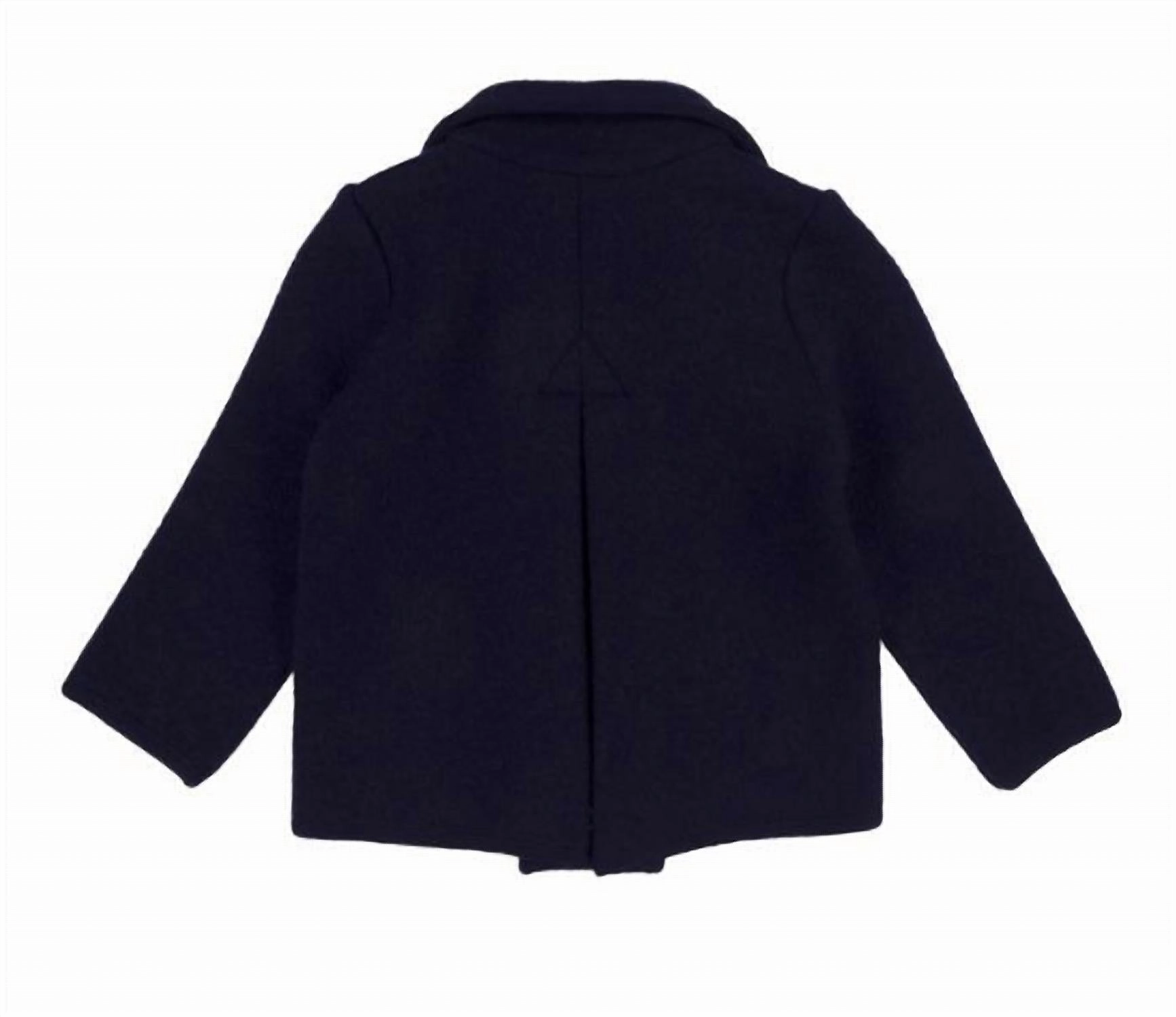 Classic Wool Jacket In Navy Boys Waterproof Parka