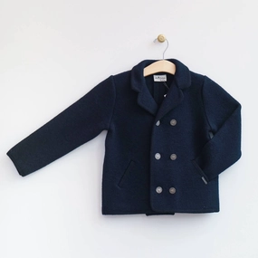 Classic Wool Jacket In Navy winter jackets for boys, lightweight puffer boys
