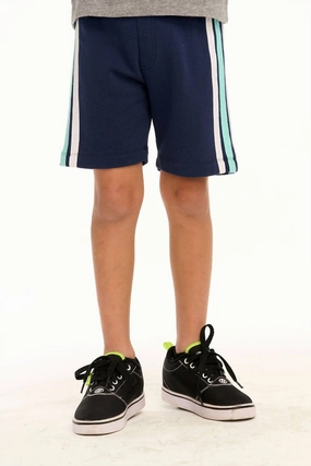 Coastin' Stripe Shorts In Blue boys athletic shorts, cargo shorts boys
