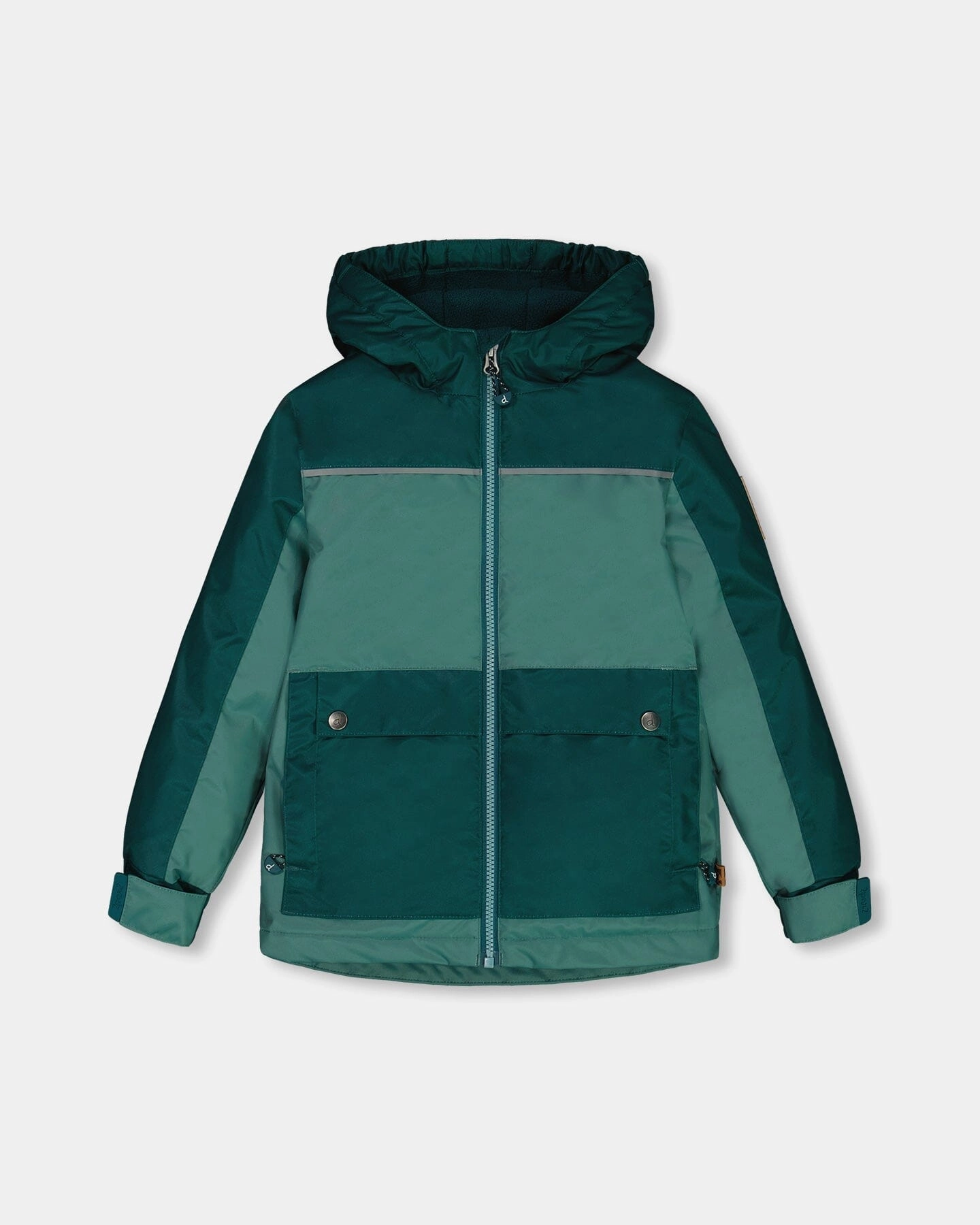 Colorblock Mid-Season Jacket Forest Green And Emerald winter jackets for boys, lightweight puffer boys