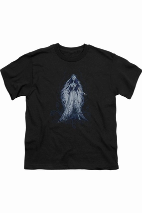 Corpse Bride Vines Short Sleeve Juvenile Tee / T-Shirt graphic tees for boys, polo shirts boys