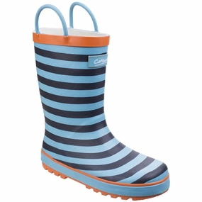 Cotswold Captain Stripy Wellies Kids Athletic Shoes,Toddler Sports Shoes,Youth Casual Shoes