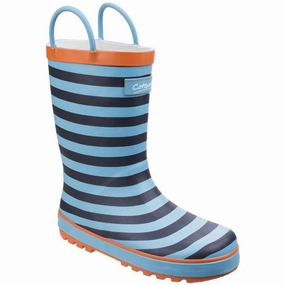 Cotswold Captain Stripy Wellies Kids Athletic Shoes,Toddler Sports Shoes,Youth Casual Shoes