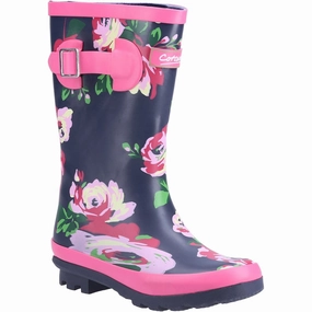 Cotswold Flower Wellington Boot Kids Tennis Shoes,Toddler Athletic Shoes,Youth Casual Shoes