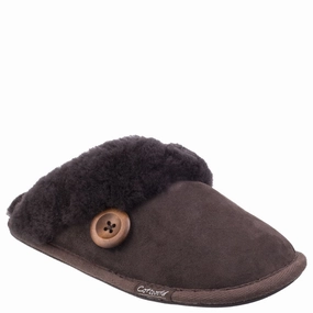 Cotswold Lechlade Sheepskin Mule Slipper Lightweight Running Shoes,Slip On Athletic Shoes,Breathable Workout Shoes