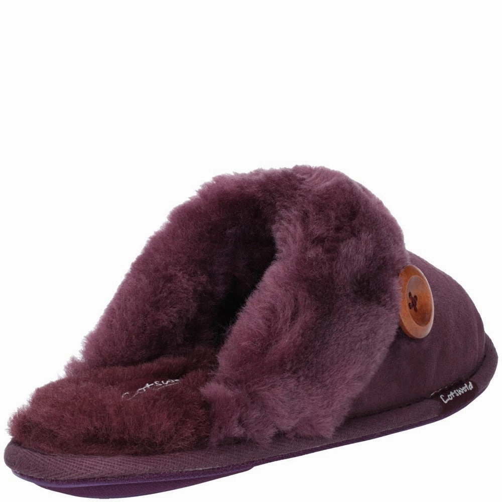 Cotswold Lechlade Sheepskin Mule Slipper Women's Sneakers Casual Walking Shoes