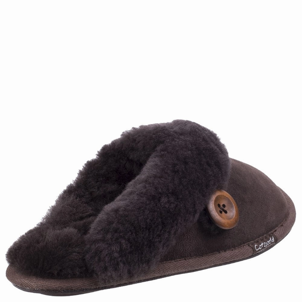 Cotswold Lechlade Sheepskin Mule Slipper Women's Sneakers Casual Walking Shoes