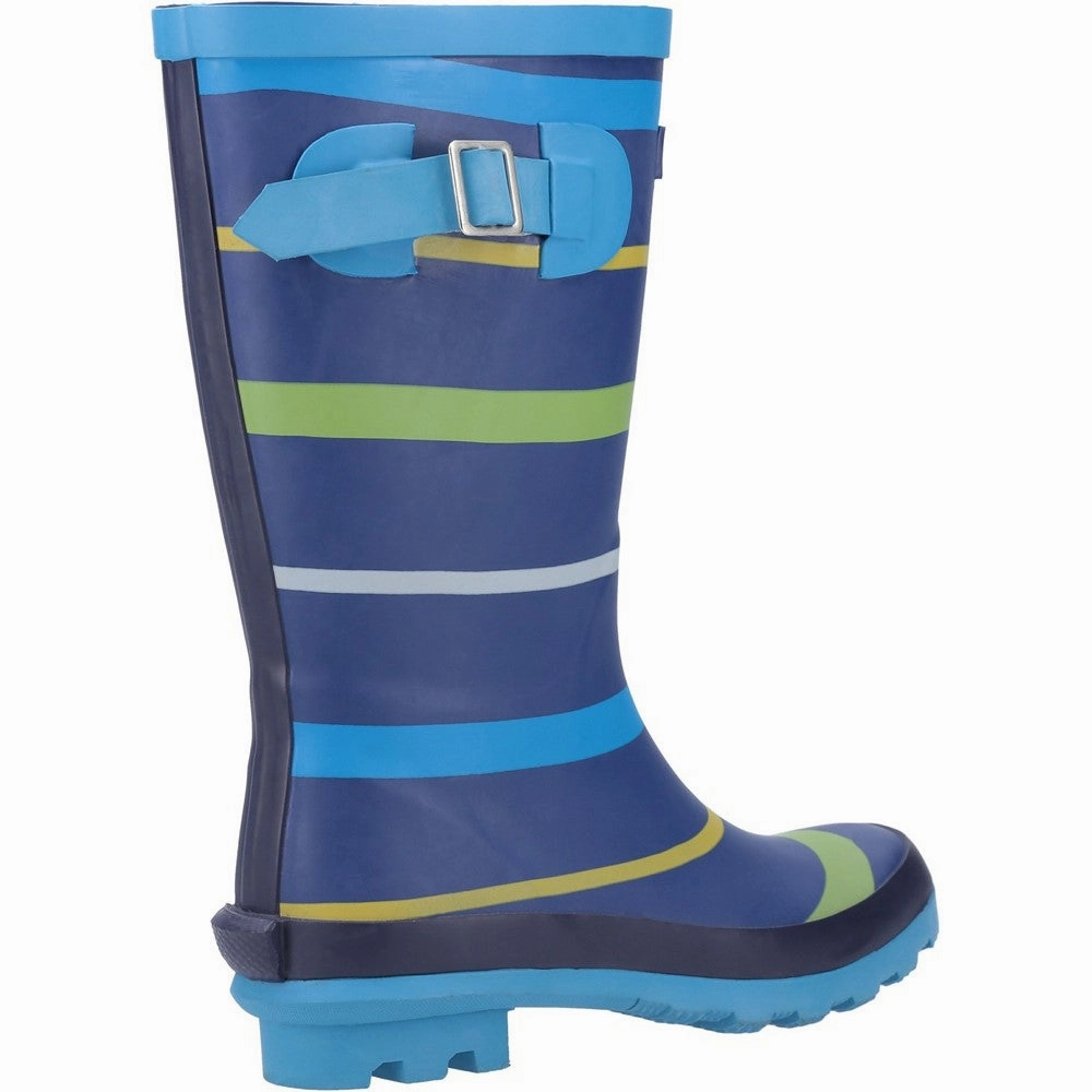 Cotswold Stripe Wellington Boot Boys SneakersBoys Running Shoes