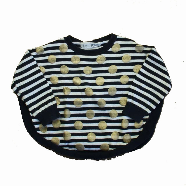Cotton On Girls Black | White | Gold Polka Dots Sweater girls knit pullovers, cardigan sweaters girls