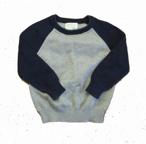 Crewcuts Boys Gray | Navy Sweater boys cable knit, zip up knitwear boys