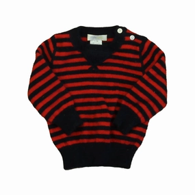 Crewcuts Boys Navy | Red Stripe Sweater boys cable knit, zip up knitwear boys