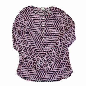 Crewcuts Girls Navy | Pink Stars Blouse ruffle tops girls, long sleeve tees girls