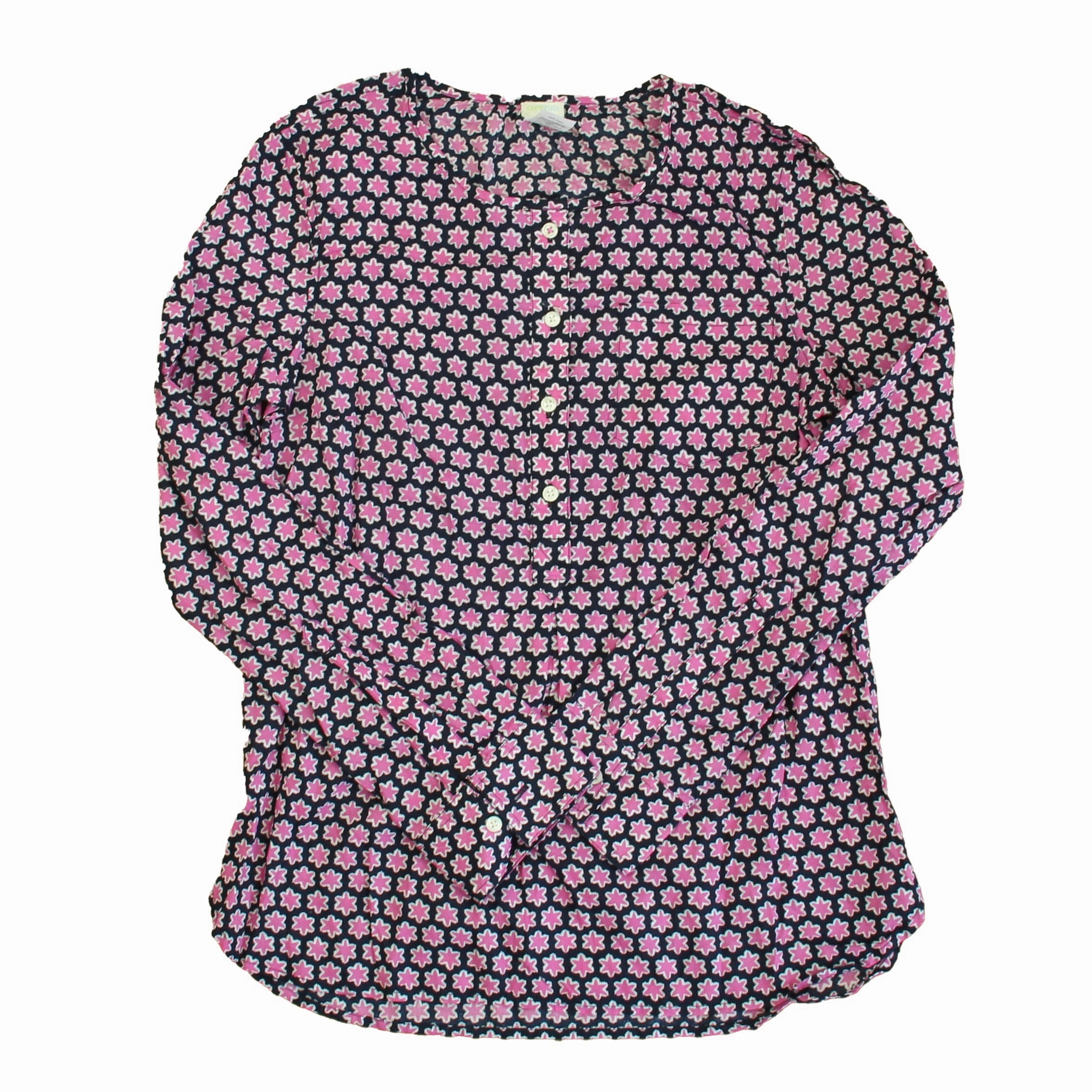 Crewcuts Girls Navy | Pink Stars Blouse Girls Tunic Top