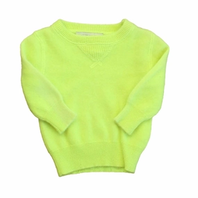 Crewcuts Unisex Yellow Sweater girls knit pullovers, cardigan sweaters girls