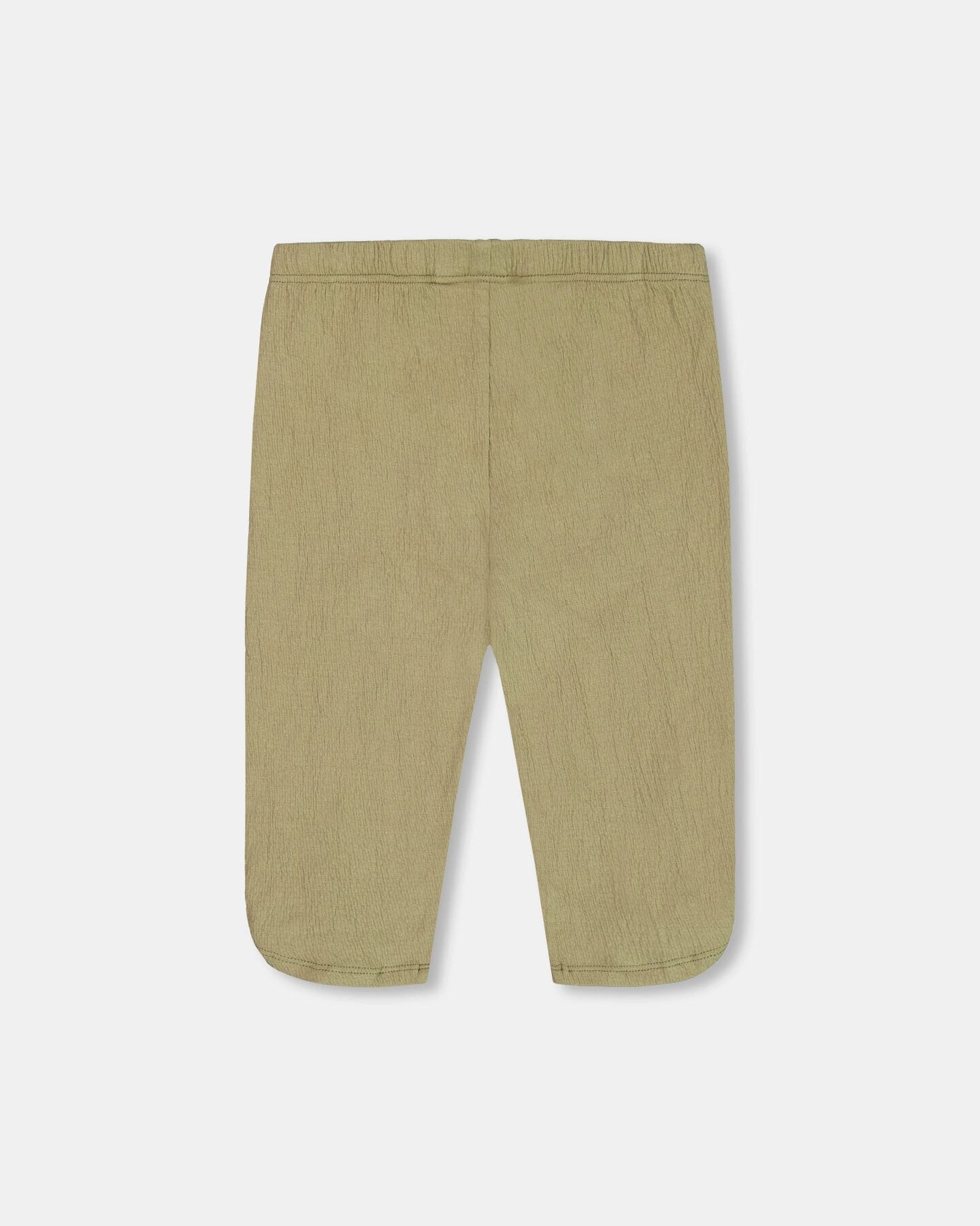 Crinkle Jersey Capri Legging Olive Green Girls Flared Leggings