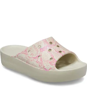 Crocs Classic Platform Slide Lightweight Running Shoes,Slip On Athletic Shoes,Breathable Workout Shoes