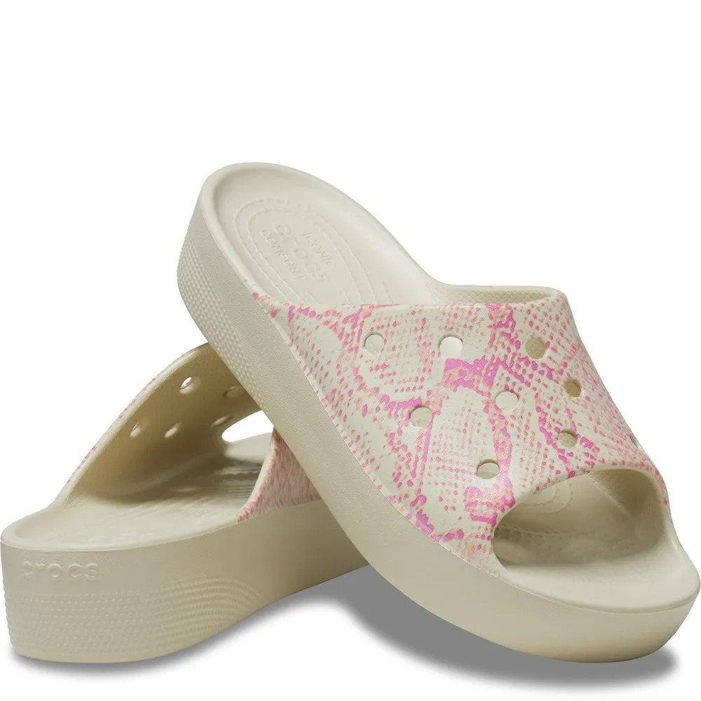 Crocs Classic Platform Slide Women's Sneakers Casual Walking Shoes