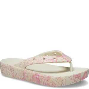 Crocs Classic Platform Snake Print Lightweight Running Shoes,Slip On Athletic Shoes,Breathable Workout Shoes