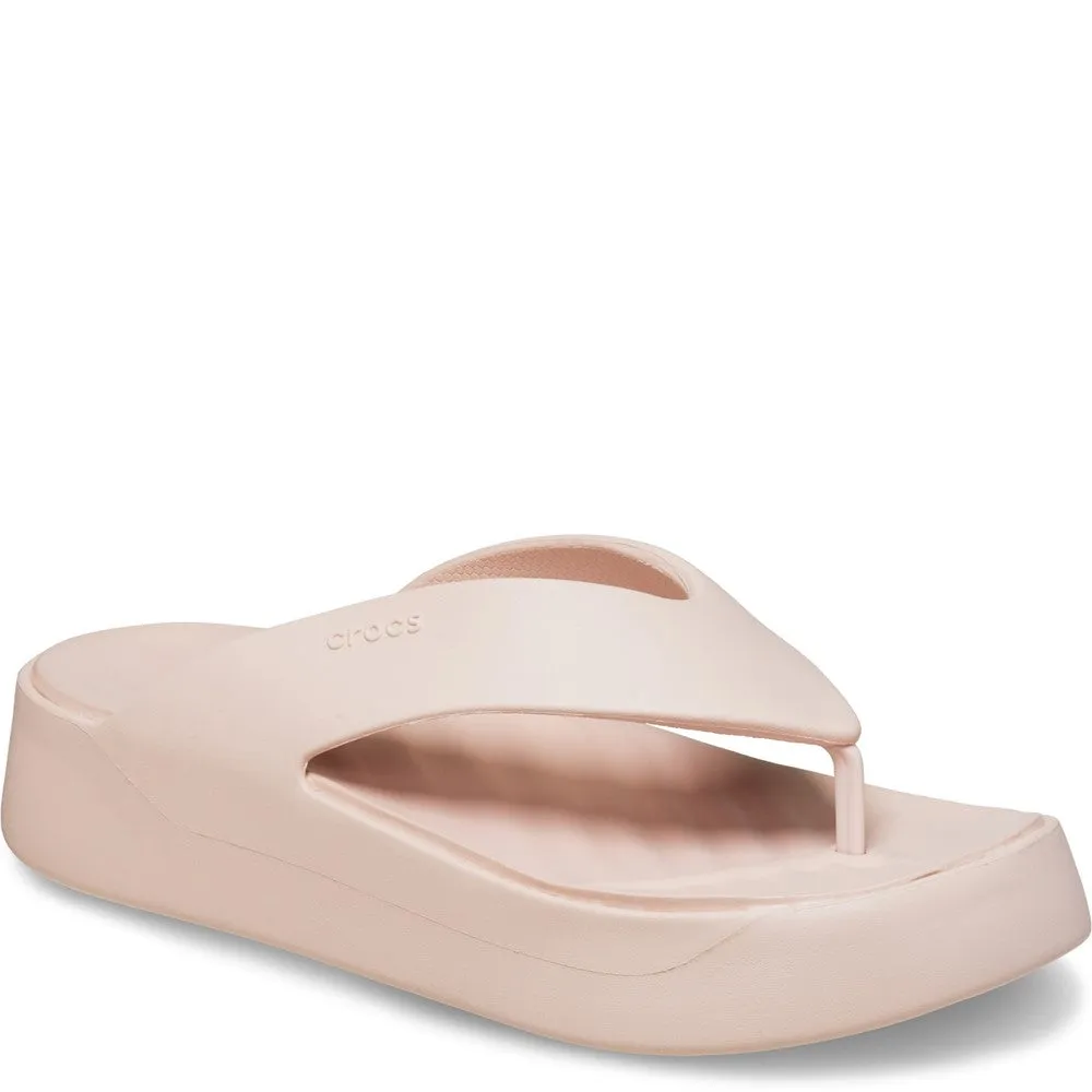 Crocs Getaway Platform Flip Lightweight Running Shoes,Slip On Athletic Shoes,Breathable Workout Shoes