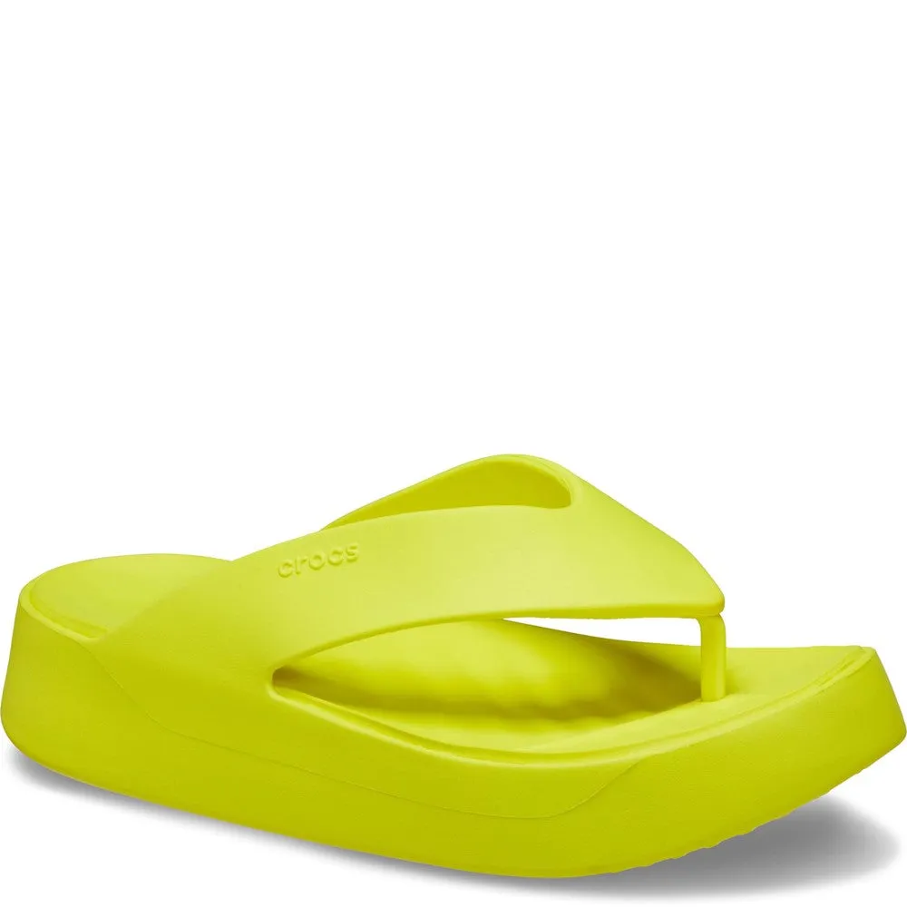 Crocs Getaway Platform Flip Lightweight Running Shoes,Slip On Athletic Shoes,Breathable Workout Shoes