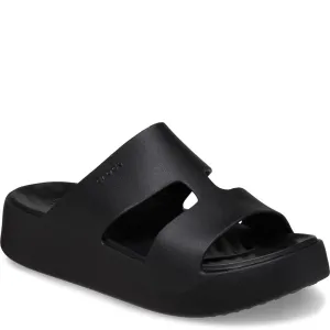 Crocs Getaway Platform H-Strap Mule Lightweight Running Shoes,Slip On Athletic Shoes,Breathable Workout Shoes