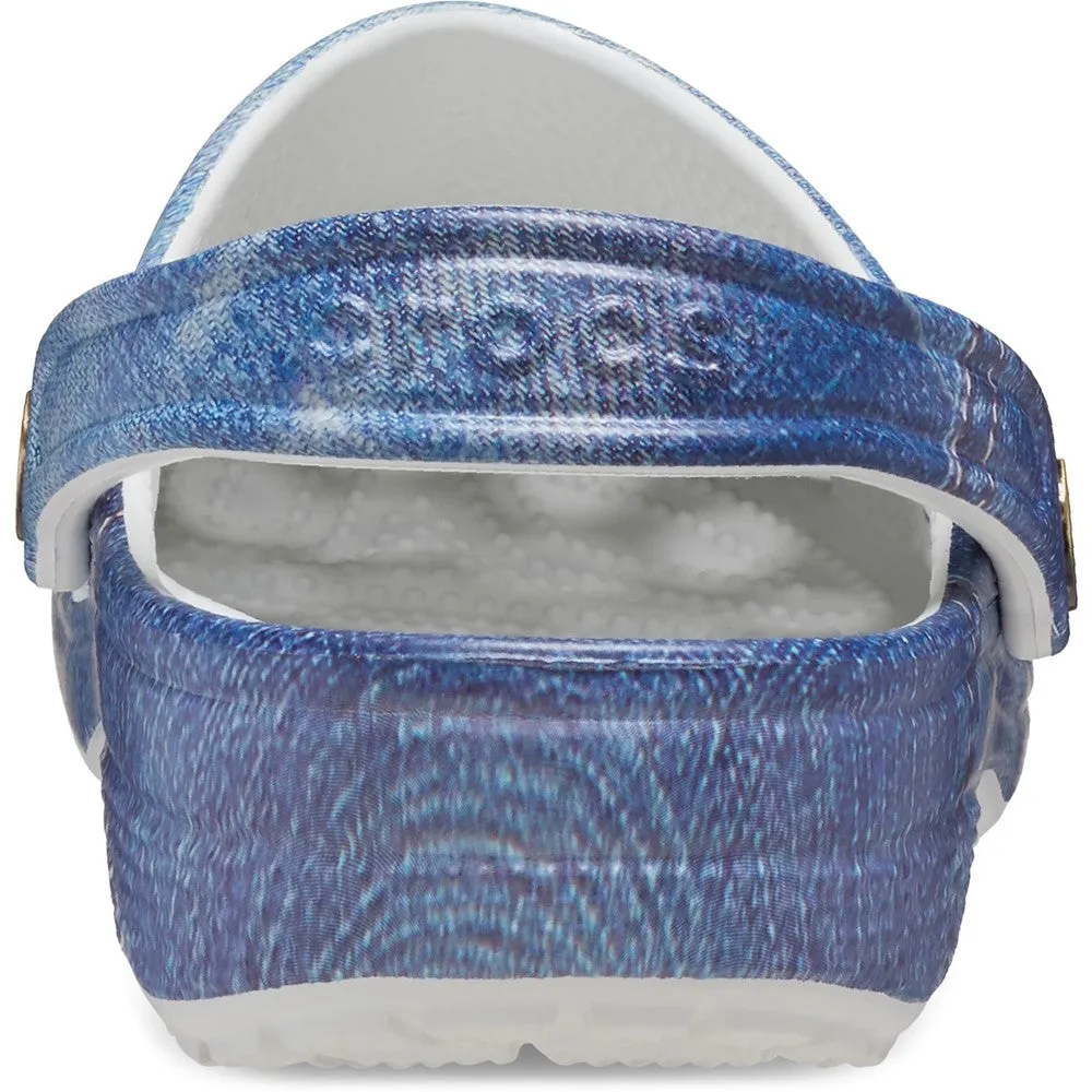 Crocs Unisex Classic Denim Clog Women's Sneakers Casual Walking Shoes