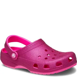 Crocs Unisex Classic Glitter Clog Lightweight Running Shoes,Slip On Athletic Shoes,Breathable Workout Shoes