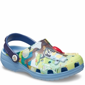 Crocs Bluey Classic Clog Kids Tennis Shoes,Toddler Athletic Shoes,Youth Casual Shoes