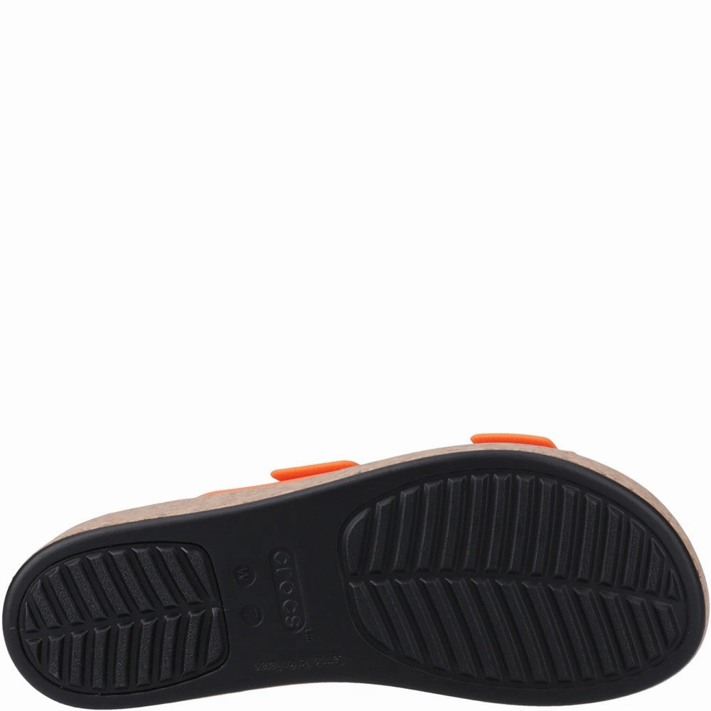 Crocs Brooklyn Buckle Low Wedge Women's Sneakers Casual Walking Shoes