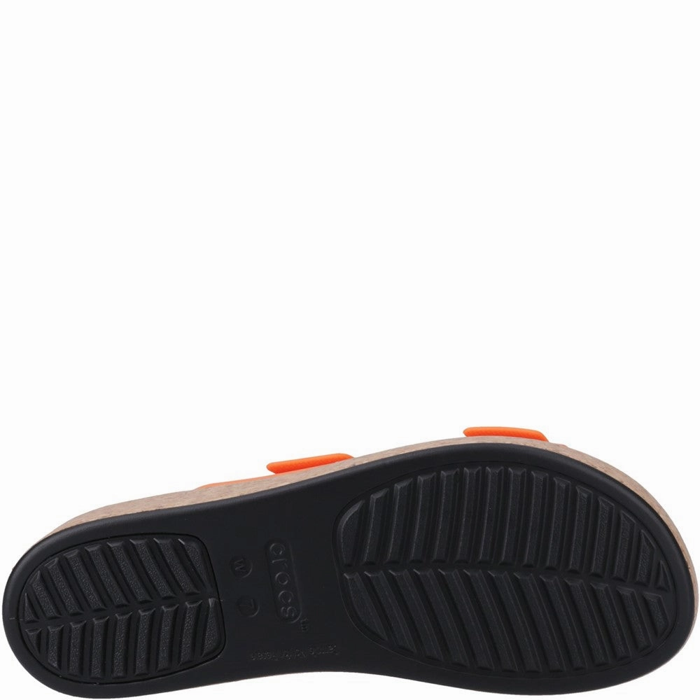 Crocs Brooklyn Buckle Low Wedge Women's Sneakers Casual Walking Shoes